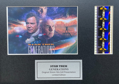 Handmade display featuring original film cells for Star Trek GENERATIONS fans v2