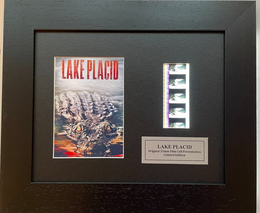Hand crafted display featuring original film cells for a LAKE PLACID fan v2