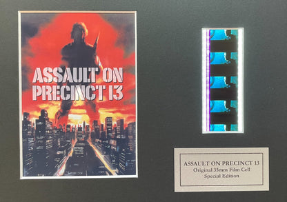 ASSAULT ON PRECINCT 13 Original 35mm Film Cells set in Quality Wood Frame + COA