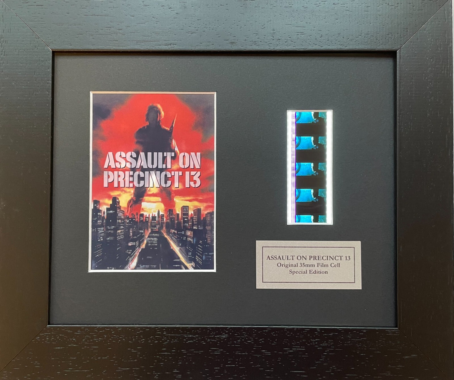 ASSAULT ON PRECINCT 13 Original 35mm Film Cells set in Quality Wood Frame + COA