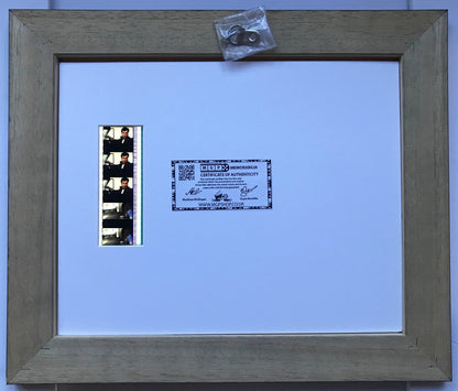 Handmade display featuring original 35mm film cells for a GREASE 1978 fan + COA
