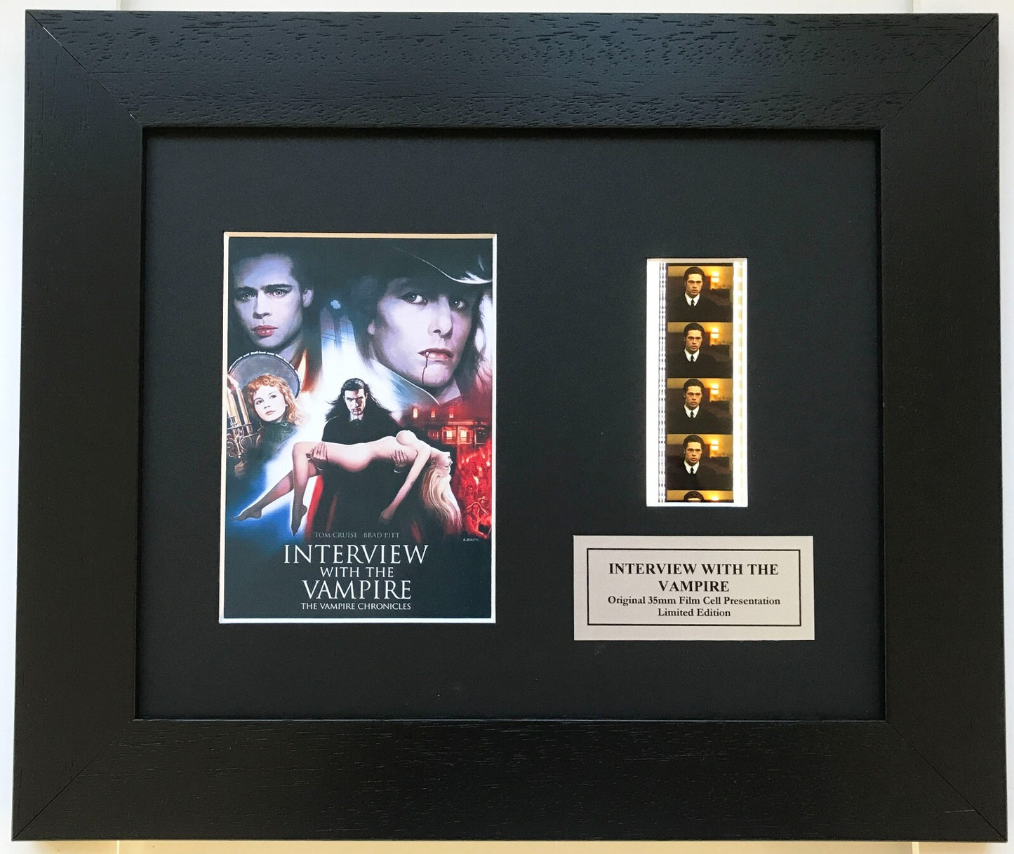 Handmade display inc original film cells for Interview With The Vampire fans