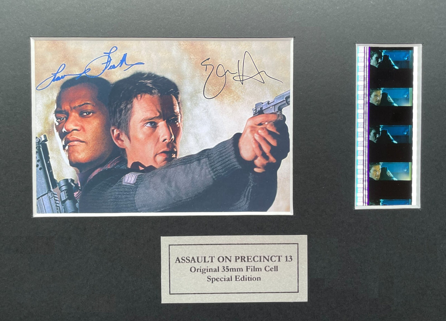 ASSAULT ON PRECINCT 13 Original 35mm Film Cells in Quality Frame + Signed Repro