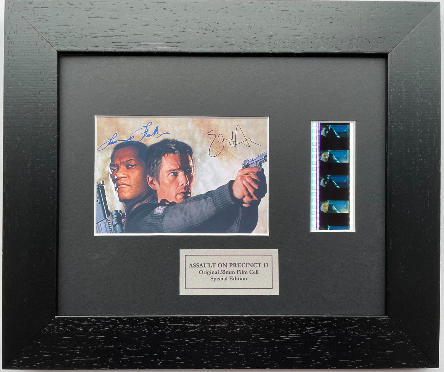ASSAULT ON PRECINCT 13 Original 35mm Film Cells in Quality Frame + Signed Repro