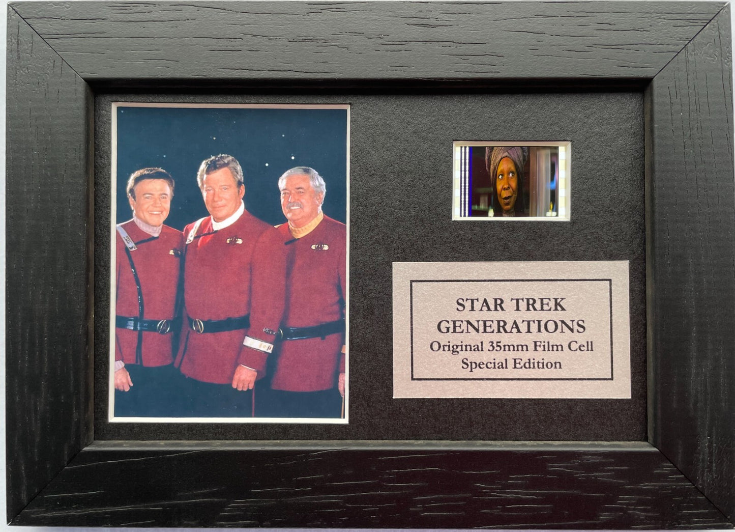 Handmade display featuring original film cell for a Star Trek GENERATIONS fan v2