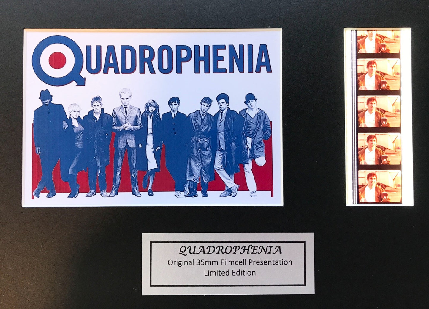 Hand crafted display featuring original 35mm film cells for QUADROPHENIA fans v2