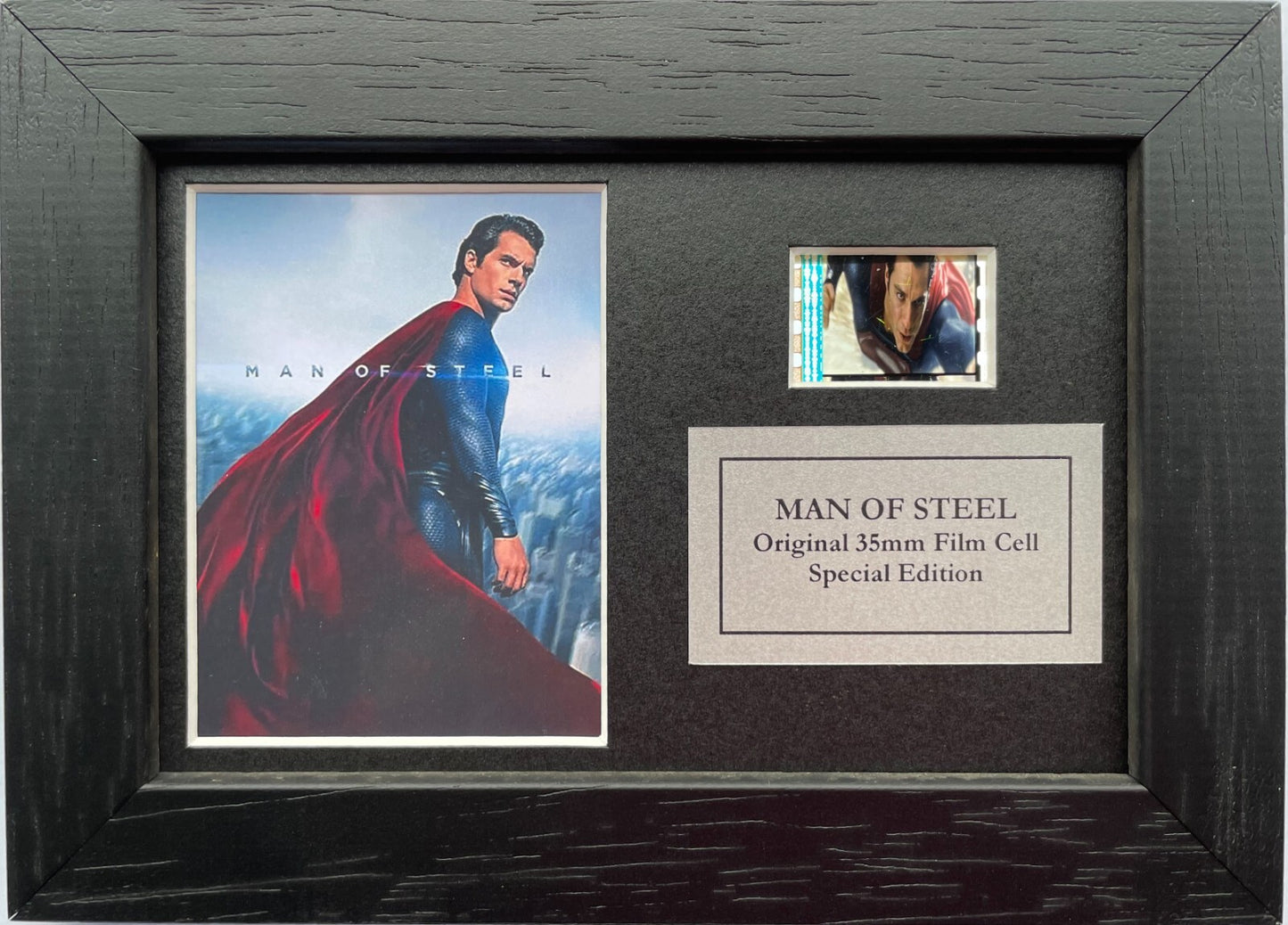 Handmade gift inc original Mini 35mm film cell for a MAN OF STEEL (Superman) fan