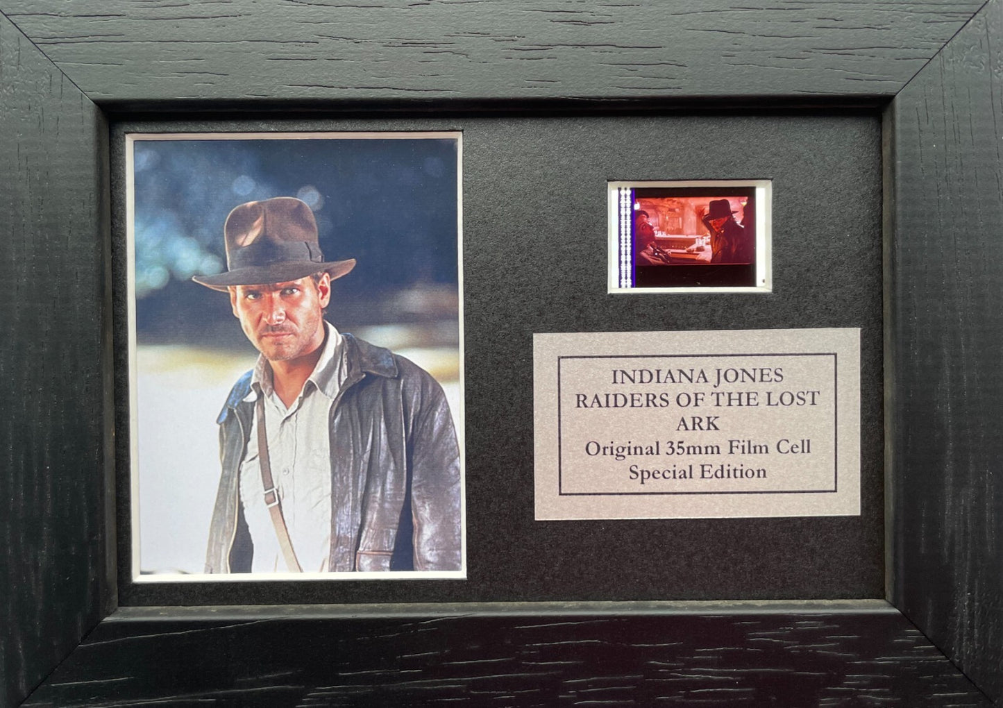 Handmade gift of original filmcell - Indiana Jones RAIDERS of The LOST ARK fans
