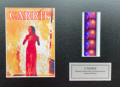 Hand crafted display featuring original film cells for a CARRIE of 1976 fan v2