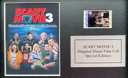 Handmade display inc original Mini 35mm film cells for SCARY MOVIE 3 fans + COA
