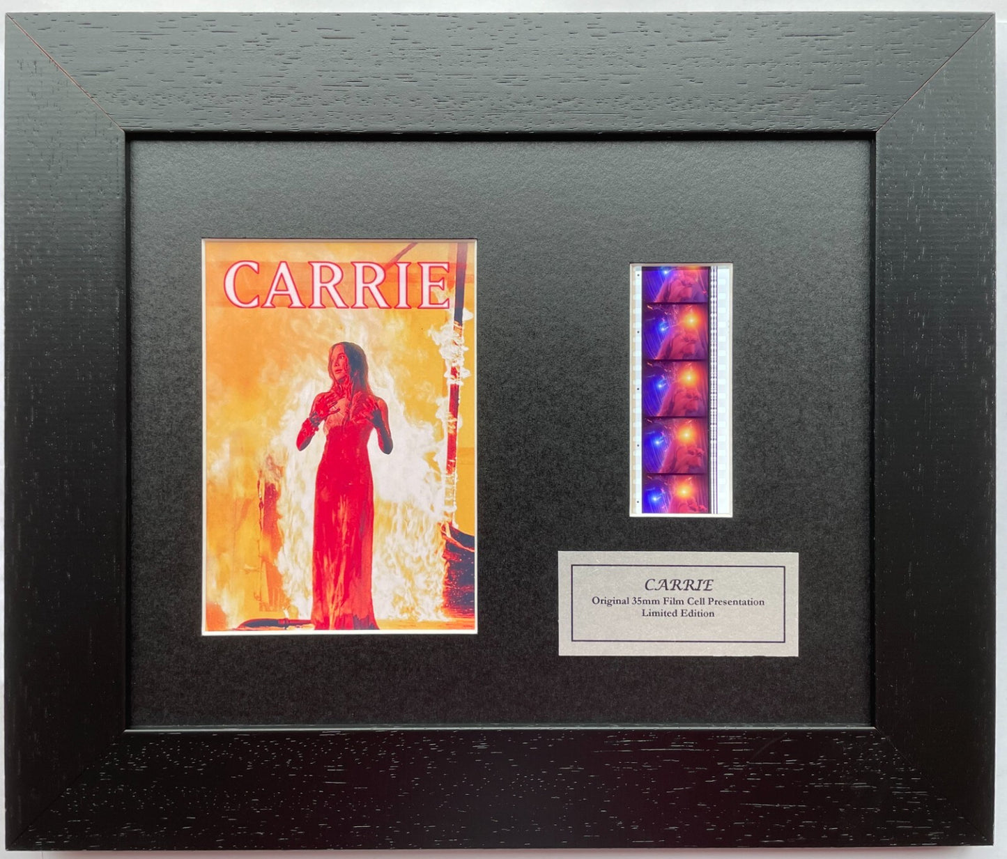 Hand crafted display featuring original film cells for a CARRIE of 1976 fan v2