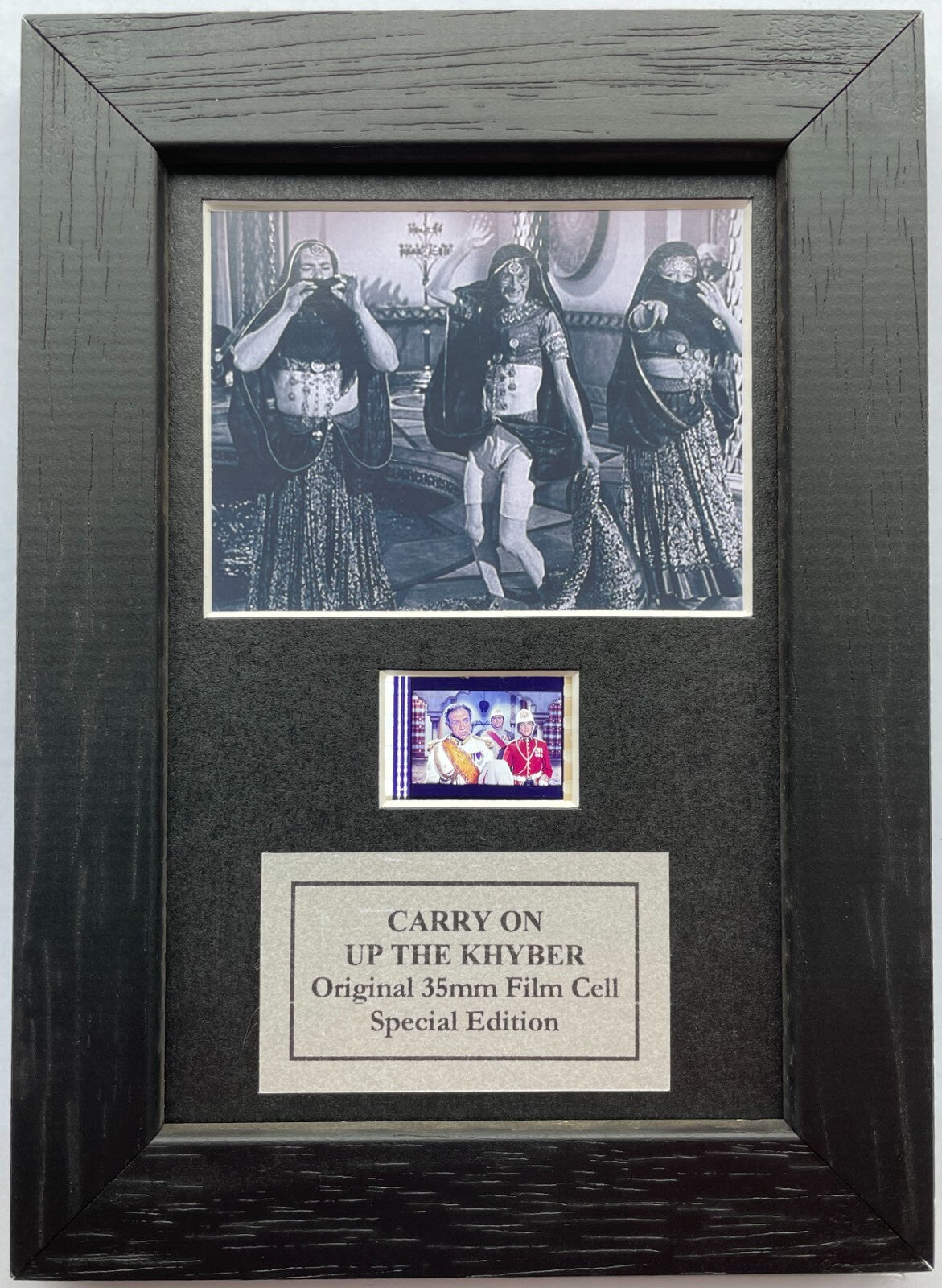 CARRY On Up The KHYBER Original Mini 35mm Film Cells set in Quality Wood Frame