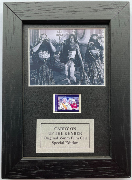 CARRY On Up The KHYBER Original Mini 35mm Film Cells set in Quality Wood Frame