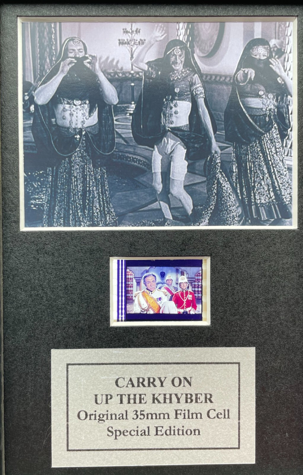 CARRY On Up The KHYBER Original Mini 35mm Film Cells set in Quality Wood Frame
