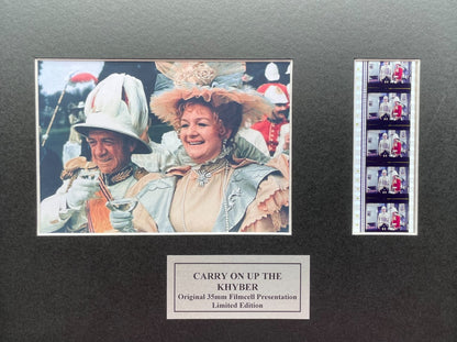 Handmade display featuring original filmcells for CARRY On Up The KHYBER fans v1