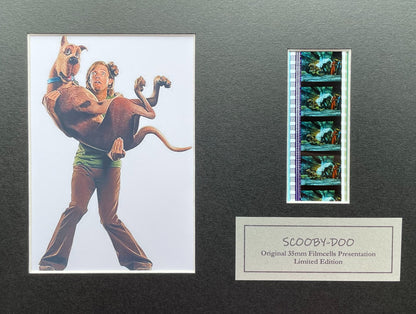 Hand crafted display featuring original 35mm film cells for Scooby-Doo fans v2