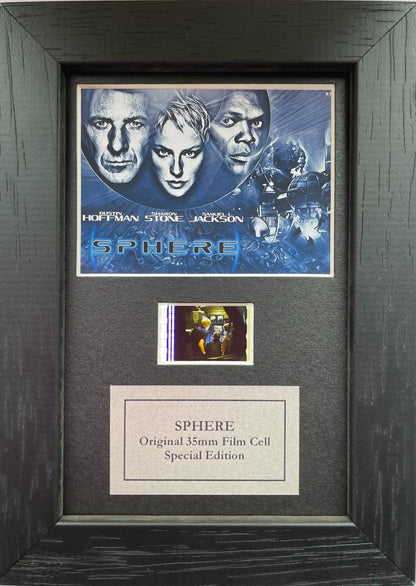 Hand crafted display featuring original Mini 35mm filmcell for Sphere fans + COA