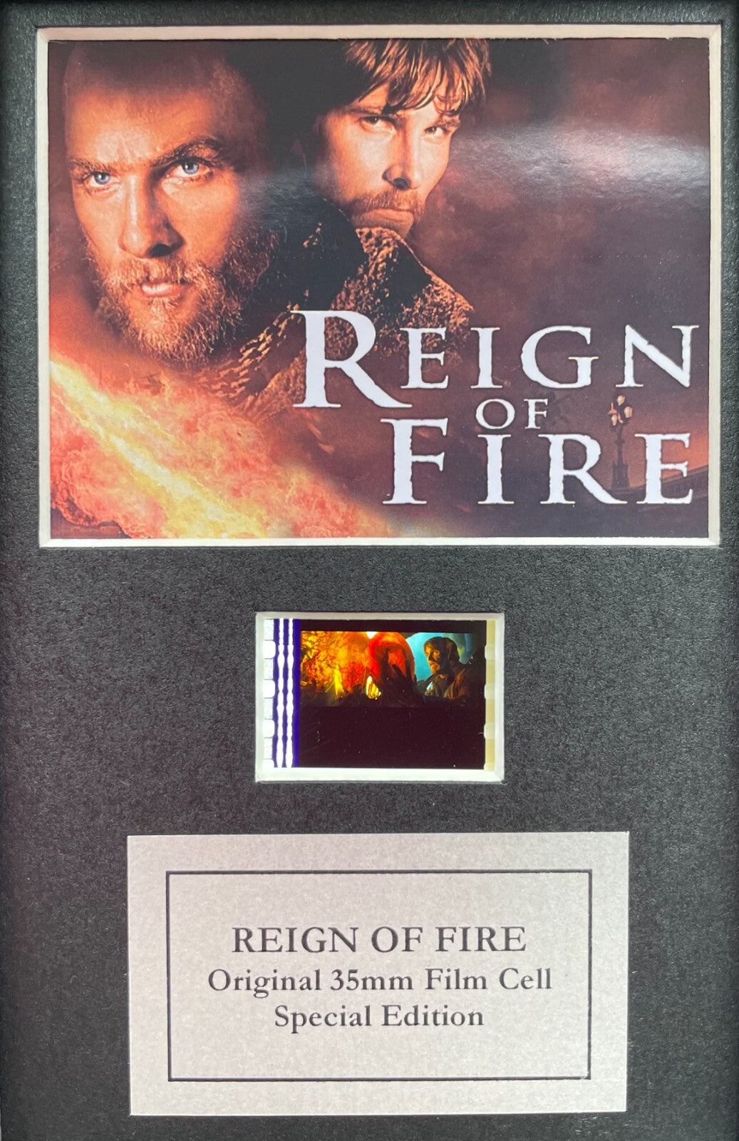 Hand crafted gift featuring original Mini 35mm film cells for REIGN OF FIRE fans