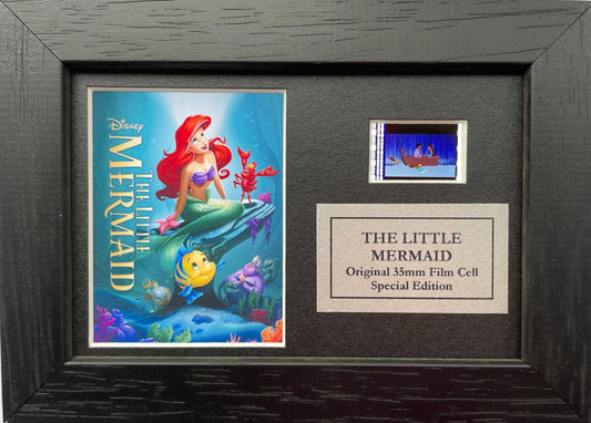 The Little Mermaid Original Mini 35mm Film Cells set within Quality Wood Frame