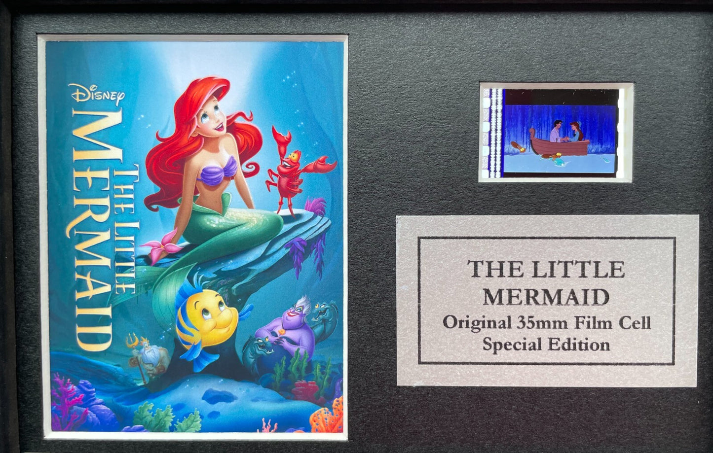 The Little Mermaid Original Mini 35mm Film Cells set within Quality Wood Frame