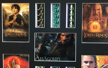 Handmade display inc original 35mm film cells for LOTR The TWO TOWERS Saga fans