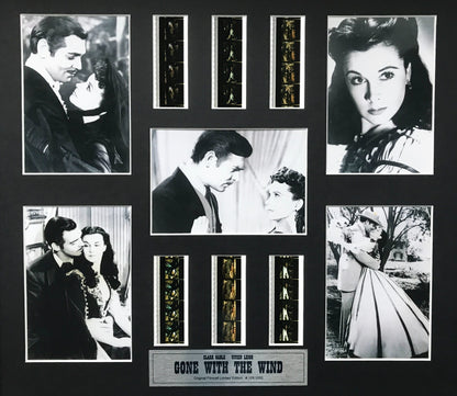 Handmade display featuring original film cells for a GONE with the WIND 1939 fan