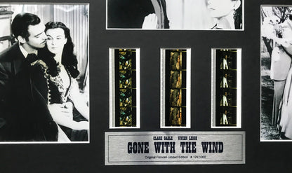 Handmade display featuring original film cells for a GONE with the WIND 1939 fan