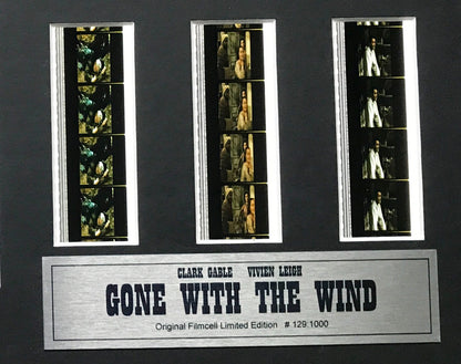 Handmade display featuring original film cells for a GONE with the WIND 1939 fan