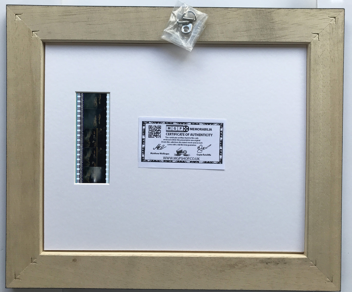 Hand crafted display featuring original film cells for a WILD, WILD WEST fan vSR
