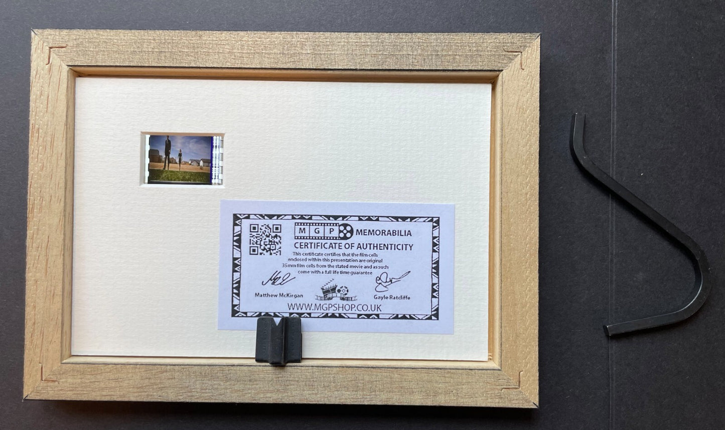 Hand crafted display featuring original Mini 35mm film cells for X-Files fans