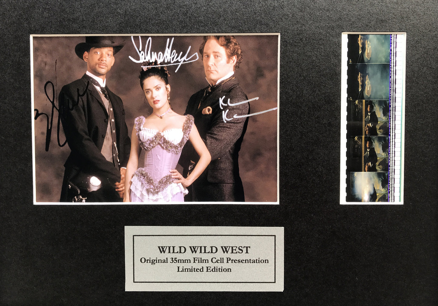 Hand crafted display featuring original film cells for a WILD, WILD WEST fan vSR