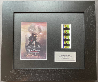 Hand Crafted display featuring original 35mm film cells for Wyatt Earp fans v1