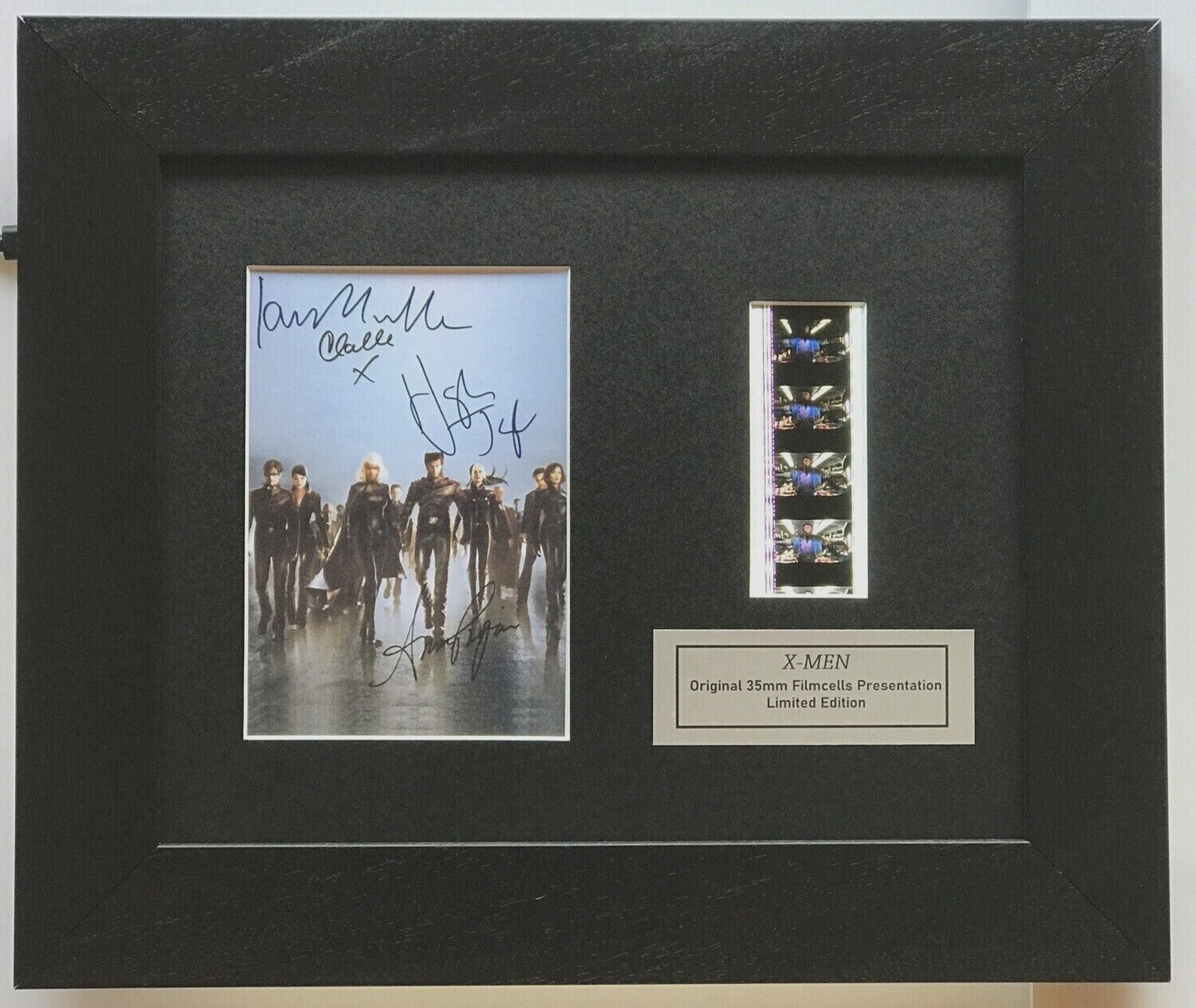 Handmade display featuring original 35mm film cells for an X-MEN fan + COA vSR