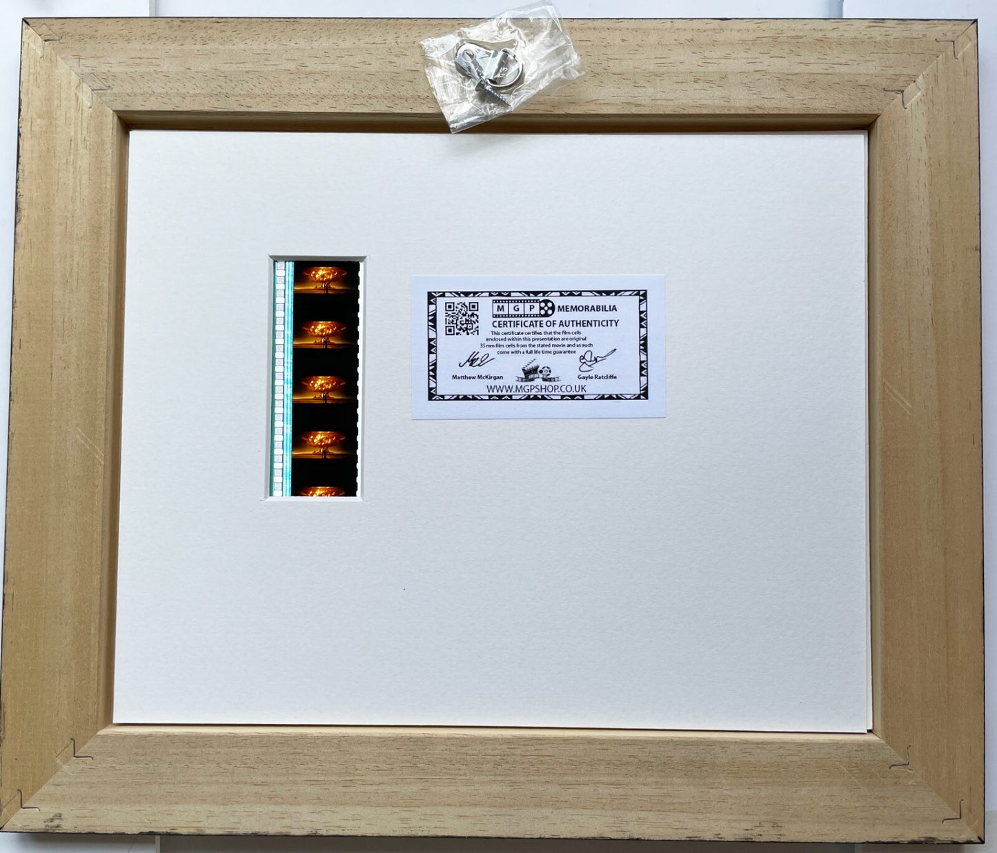 Hand crafted display featuring original 35mm film cells for a WATCHMEN fan v1