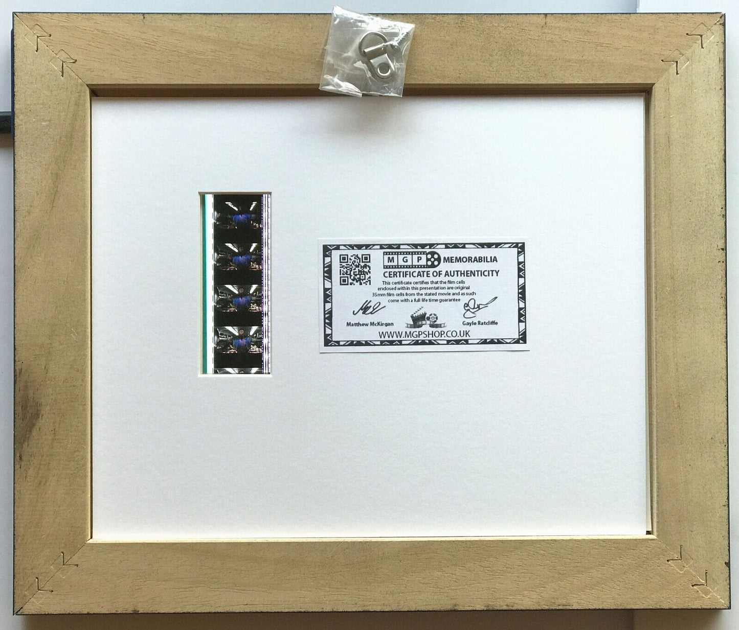 Handmade display featuring original 35mm film cells for an X-MEN fan + COA vSR