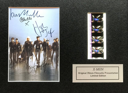 Handmade display featuring original 35mm film cells for an X-MEN fan + COA vSR