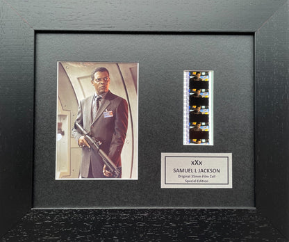 Hand crafted display featuring original 35mm film cells for xXx Vin Diesel fans