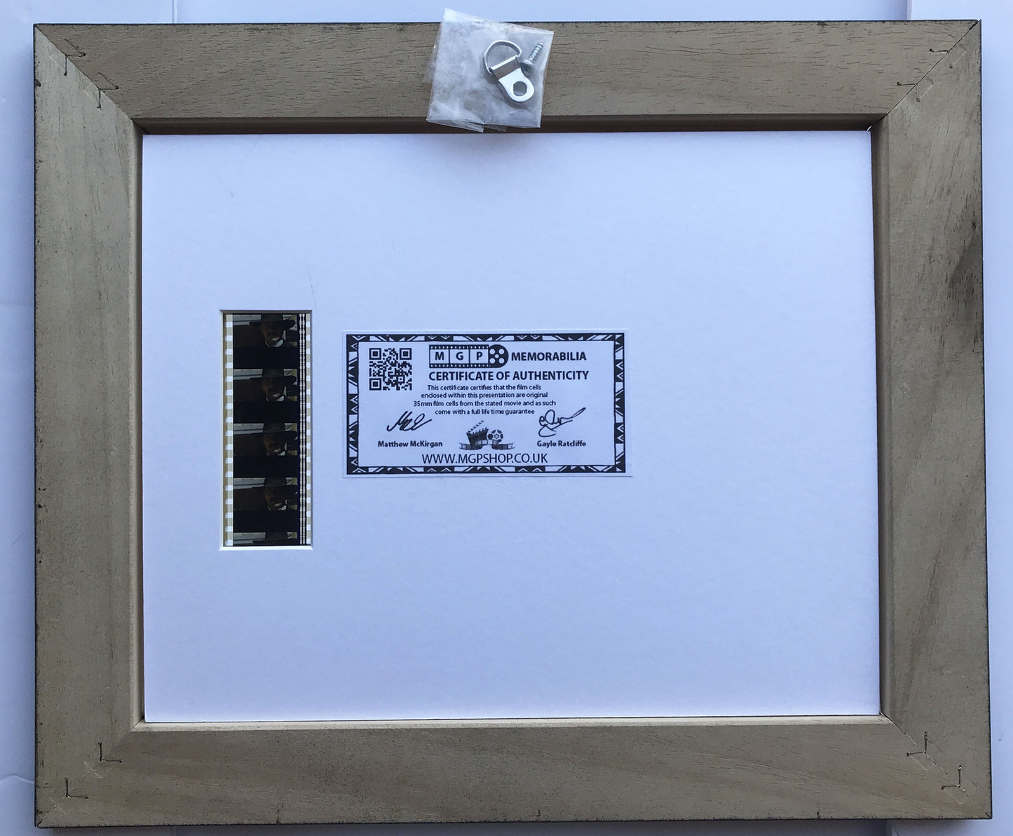 Handmade display featuring original 35mm film cells for Wyatt Earp fans vSR