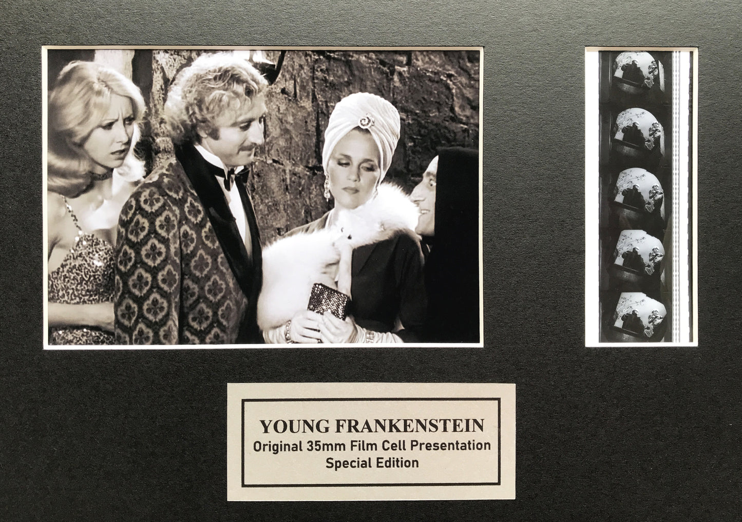 Hand crafted display inc original 35mm film cells for YOUNG FRANKENSTEIN fans v2