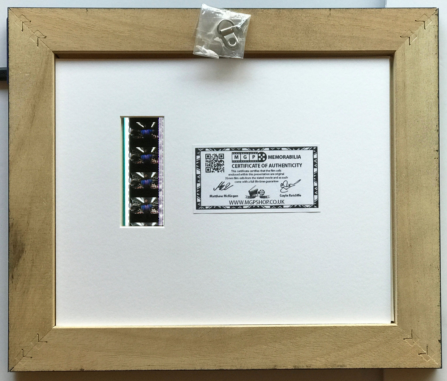Handmade display featuring original 35mm film cells for an X-MEN fan + COA vSR