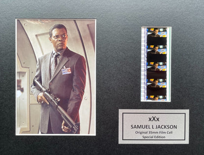 Hand crafted display featuring original 35mm film cells for xXx Vin Diesel fans