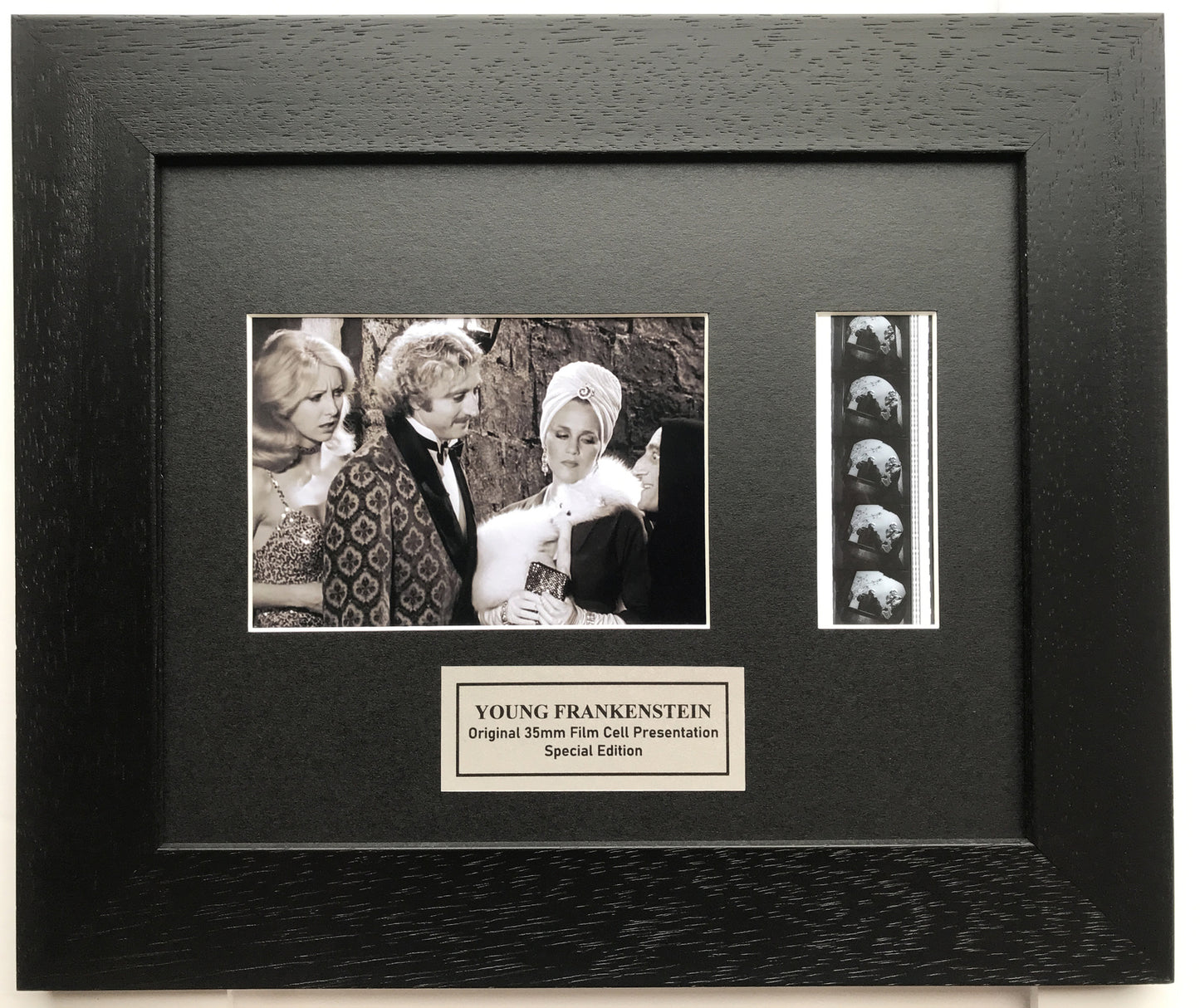 Hand crafted display inc original 35mm film cells for YOUNG FRANKENSTEIN fans v2
