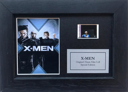 Handmade display featuring original Mini 35mm film cells for an X-Men fan