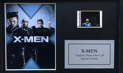 Handmade display featuring original Mini 35mm film cells for an X-Men fan