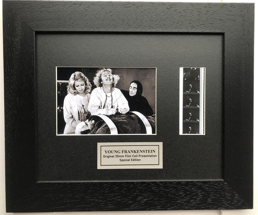 YOUNG FRANKENSTEIN Original 35mm Film Cells set in Quality Wood Frame + COA v1