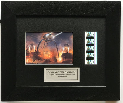 Hand crafted display inc original 35mm film cells for War of The Worlds fans v2