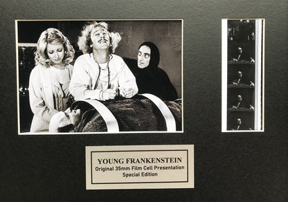 YOUNG FRANKENSTEIN Original 35mm Film Cells set in Quality Wood Frame + COA v1