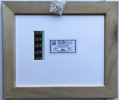 Hand crafted display featuring original filmcells for WANTED Angelina Jolie fans