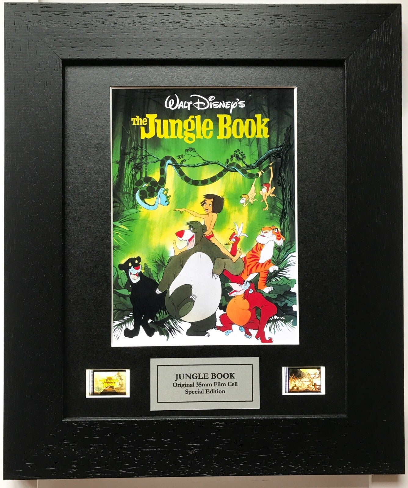 Handmade gift inc original 35mm film cells for Walt Disney's JUNGLE BOOK fans v2