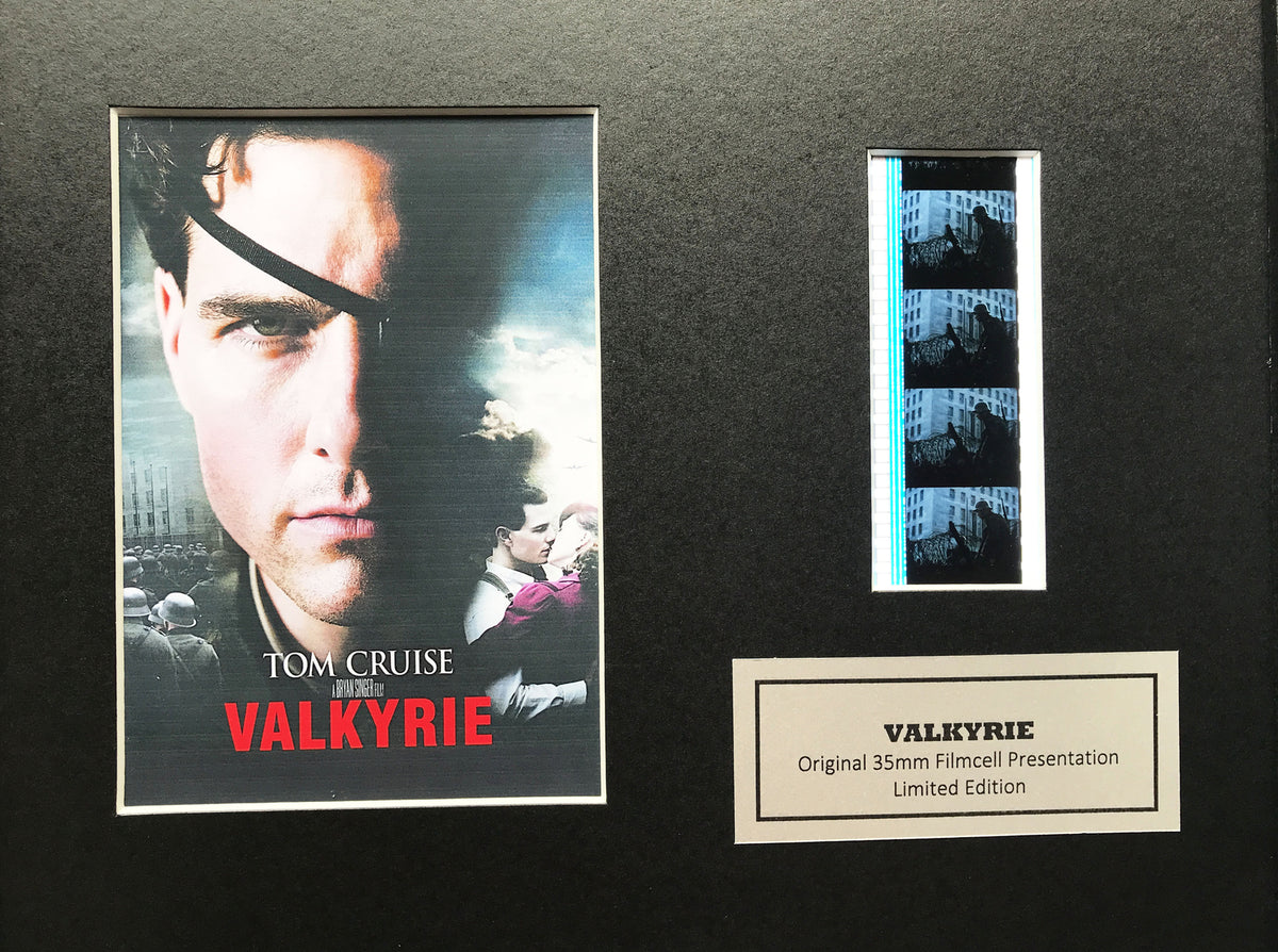 Hand crafted display featuring original 35mm film cells for VALKYRIE fans